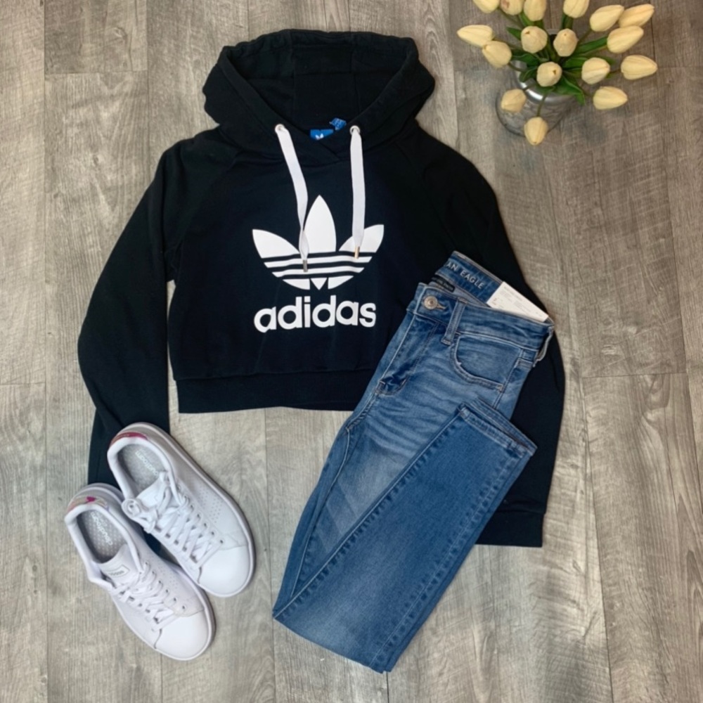 Adodas cropped hoodie